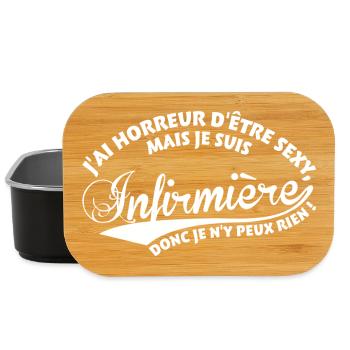 Sexy Infirmière - Boîte à goûter - noir - Devant