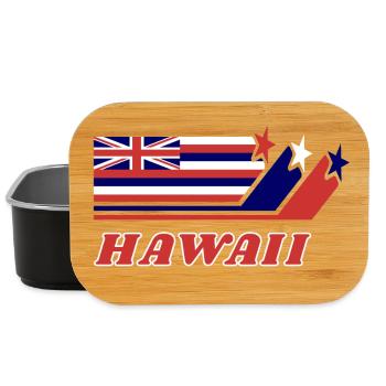 Hawaii Flagge Geschenk Honolulu - Lunch Box - Schwarz - Vorne