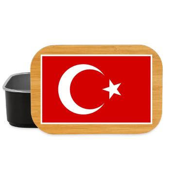 Türkei Türkiye Flagge - Lunch Box - Schwarz - Vorne