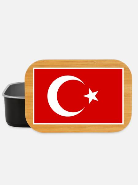 Türkei Türkiye Flagge - Lunch Box - Schwarz