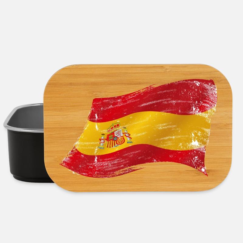 Bandera España ✅ Spanish Flag ✔ - Lunch Box - black
