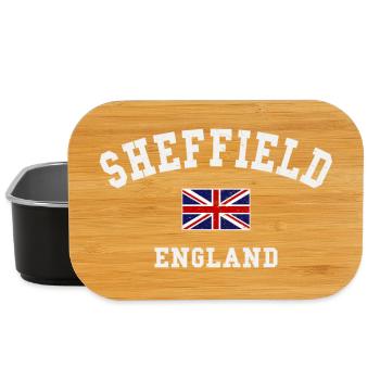 Sheffield England Flagge - Lunch Box - Schwarz - Vorne