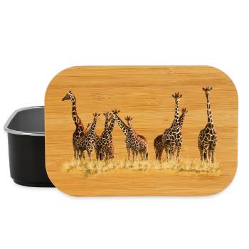 Giraffes - Lunch Box - black - Front