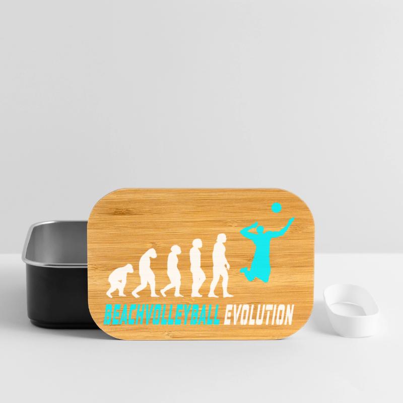 Conception d'évolution de volleyball de plage / idée cadeau Boîte à goûter
