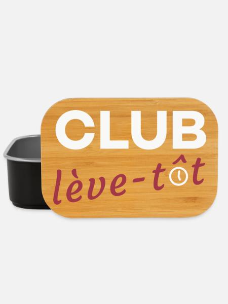 Club lève-tôt - Boîte à goûter - noir