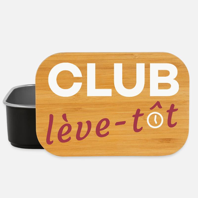 Club lève-tôt - Boîte à goûter - noir