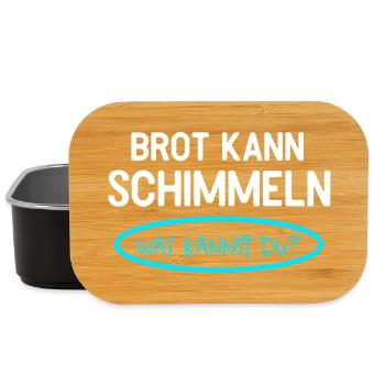 Brot Kann Schimmeln Was Kannst Du Lustiges - Lunch Box - Schwarz - Vorne
