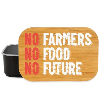 Sustainable agriculture illustration - Lunch Box - black - Front