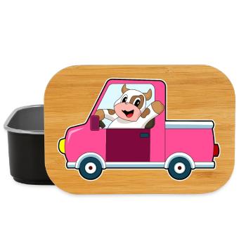 Cow Car - Lunch Box - black - Front