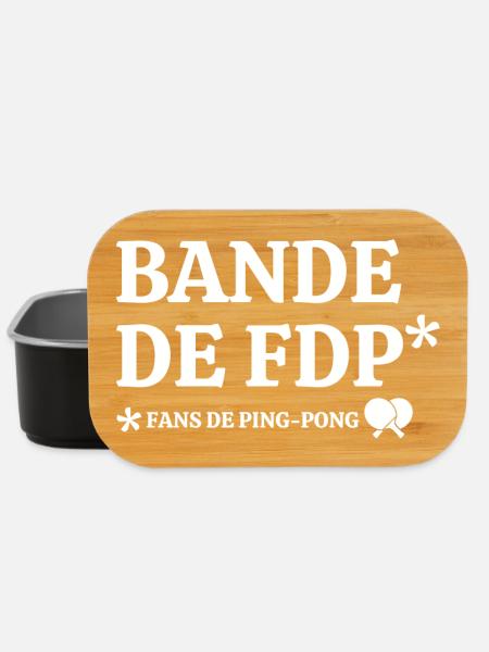 ping-pong, fan de ping-pong, club de ping-pong - Boîte à goûter - noir