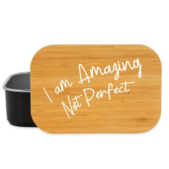 Inspirierende Motivationsbotschaft - Lunch Box - Schwarz - Vorne