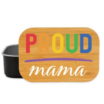 LGBT Proud Mama - Pride Month - Lunch Box - black - Front