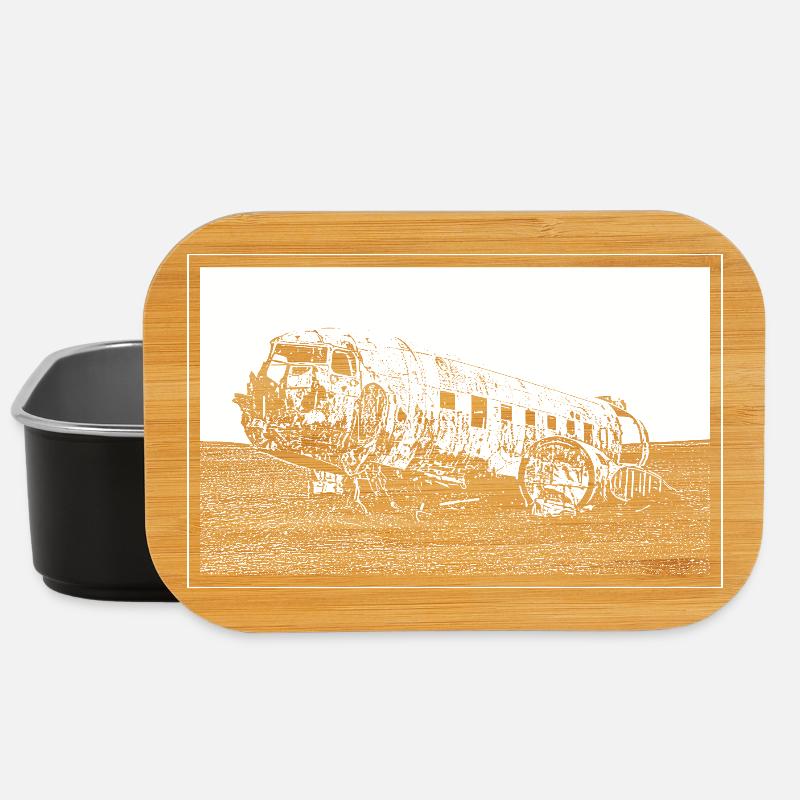 The plane wreck - Lunch Box - black