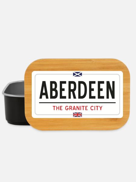 Aberdeen town sign - Lunch Box - black