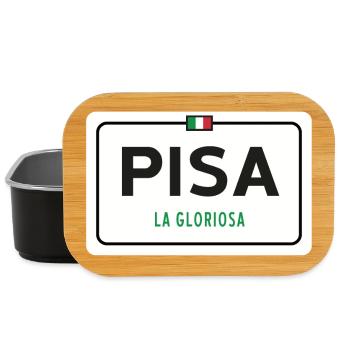 Pisa town sign - Lunch Box - black - Front