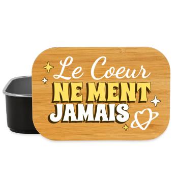 Le coeur ne ment jamais - Boîte à goûter - noir - Devant