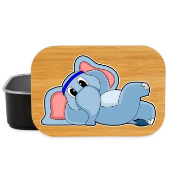 Lustiger Elefant  - Lunch Box - Schwarz - Vorne
