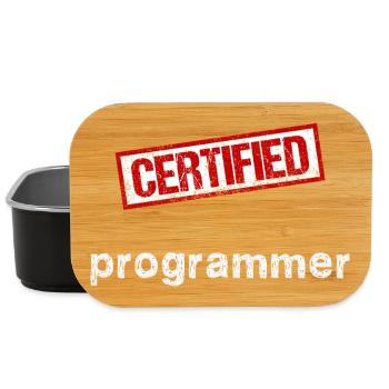 Programmierer - Lunch Box - Schwarz - Vorne