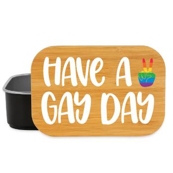 LGBT Pride Month - Have a Gay Day - Lunch Box - Schwarz - Vorne
