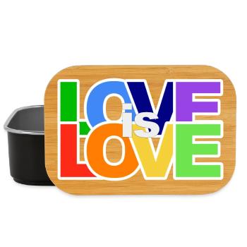 Colorful love statement - Lunch Box - black - Front