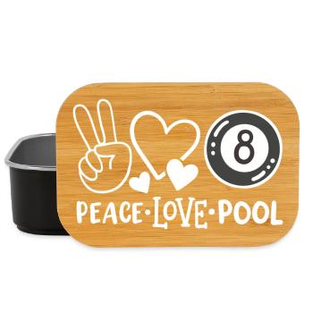 8-Ball Poolbillardspieler - Lunch Box - Schwarz - Vorne