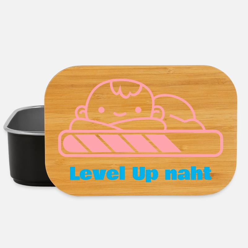 Level Up, Bald-Papa! - Lunch Box - Schwarz