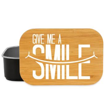 Give me a Smile - Lunch Box - black - Front