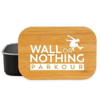 Parkour Wall ou Rien de blanc - Boîte à goûter - noir - Devant