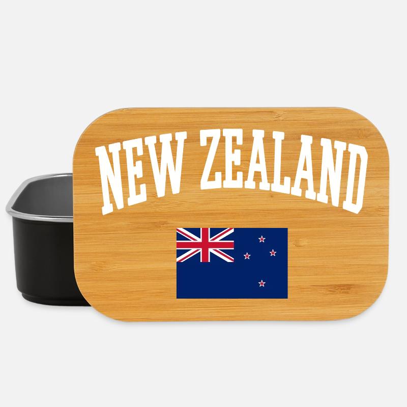 NEUSEELAND Flagge Sweatshirt T-Shirt - Lunch Box - Schwarz