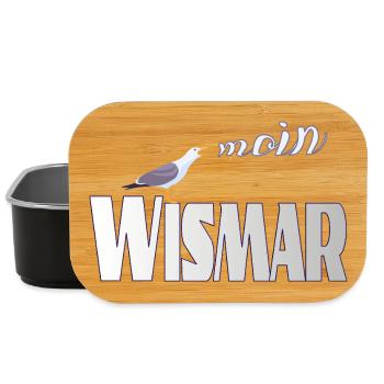 Wismar Möwe & Moin Ostsee - Lunch Box - Schwarz - Vorne