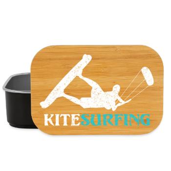 Ride the Wind – Kitesurf Style - Lunch Box - black - Front