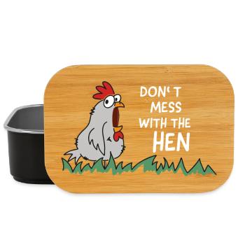 Ne plaisantez pas avec la poule - Boîte à goûter - noir - Devant