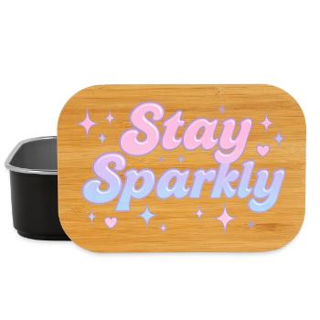 Stay Sparkly / Y2K Design - Lunch Box - black - Front