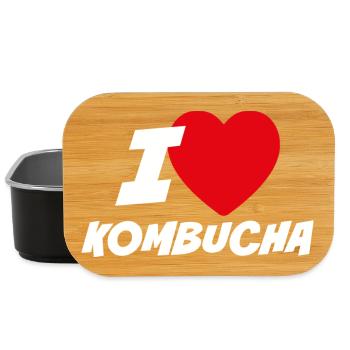 I love kombucha - Lunch Box - black - Front