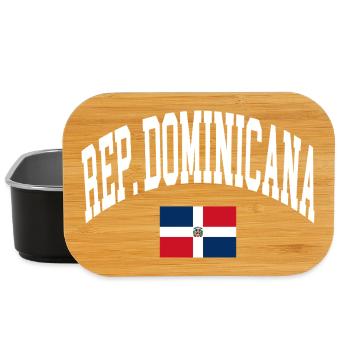 Drapeau de la République dominicaine - Boîte à goûter - noir - Devant
