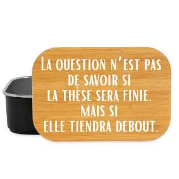 The end of the thesis - Lunch Box - black - Front