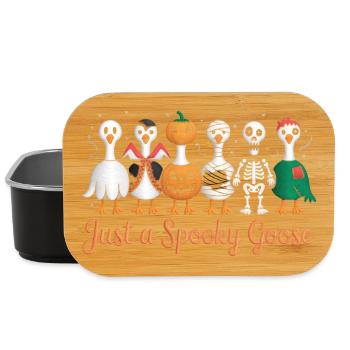 Just A Spooky Goose Halloween Vibes - Lunch Box - black - Front