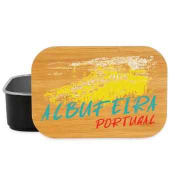Illustration Albufeira Praia dos Barcos - Lunch Box - black - Front