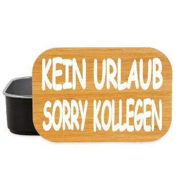Urlaub - Lunch Box - Schwarz - Vorne