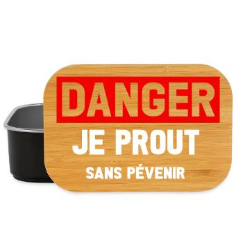 Danger Prout ohne Vorwarnung - Lunch Box - Schwarz - Vorne