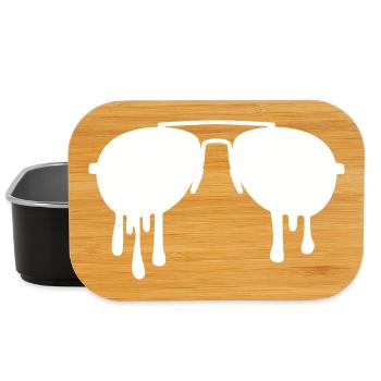 Sonnenbrille schmelzend – Aviator Cool Swag Design - Lunch Box - Schwarz - Vorne