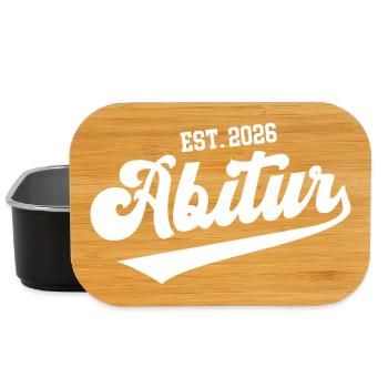 2026 Abitur Geschafft Abi Bestanden Schulabschluss - Lunch Box - Schwarz - Vorne