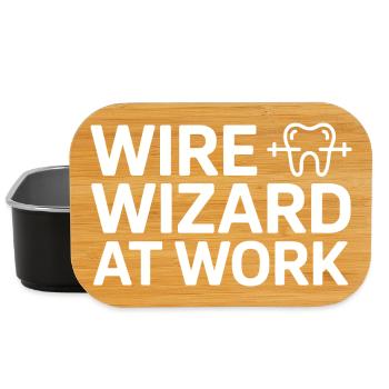 Technicien en orthodontie Wire Wizard Clinic Vêtements - Boîte à goûter - noir - Devant