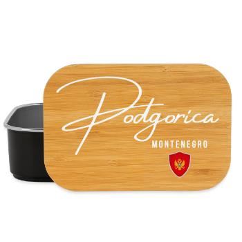 Elegantes Design von Podgorica, amo Podgorica - Lunch Box - Schwarz - Vorne