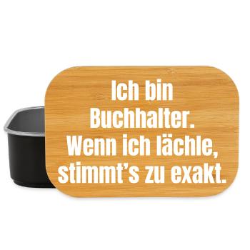 I'm an accountant - laughter confirmed - Lunch Box - black - Front