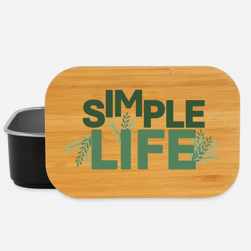 Vie Simple - Vert - Boîte à goûter - noir