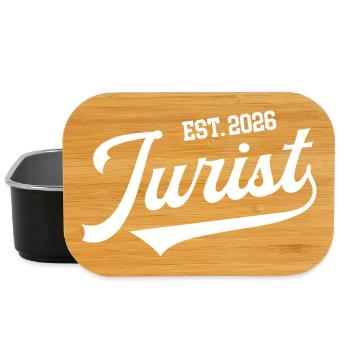 Jurist 2026 Diploma Study Law Study Student - Lunch Box - black - Front