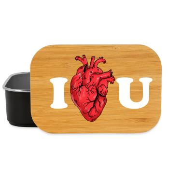 Le véritable amour comme déclaration anatomique - Boîte à goûter - noir - Devant