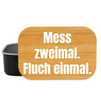 Measure Twice Curse Once - Lunch Box - black - Front