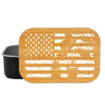 Amerikanischer Patriot Pflanzenliebhaber - Lunch Box - Schwarz - Vorne